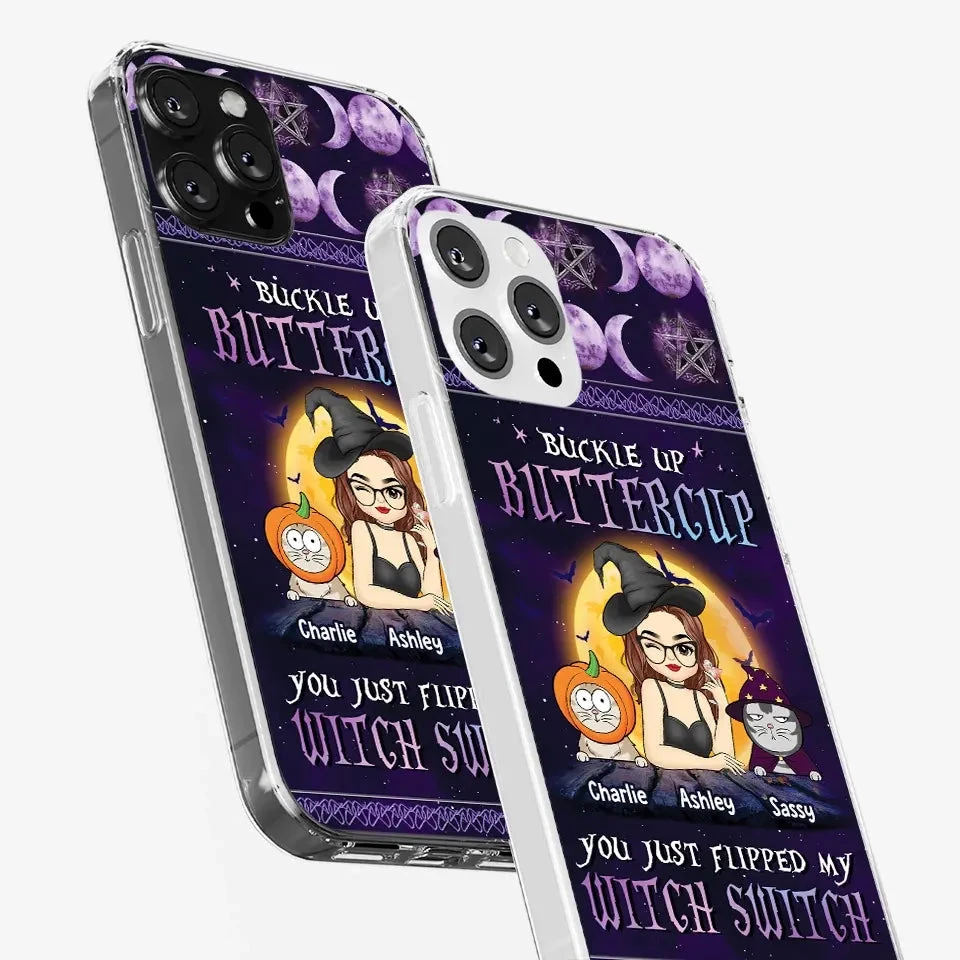 You Just Flipped My Witch Switch - Cat Personalized Custom Clear Phone Case - Halloween Gift For Pet Owners, Pet Lovers 5 You Just Flipped My Witch Switch - Cat Personalized Custom Clear Phone Case - Halloween Gift For Pet Owners, Pet Lovers - Image 5