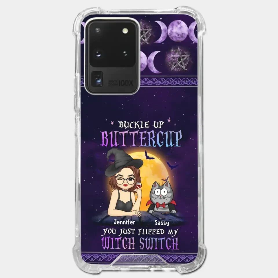 You Just Flipped My Witch Switch - Cat Personalized Custom Clear Phone Case - Halloween Gift For Pet Owners, Pet Lovers 6 You Just Flipped My Witch Switch - Cat Personalized Custom Clear Phone Case - Halloween Gift For Pet Owners, Pet Lovers - Image 6