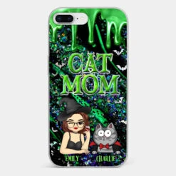 Witchy Vibes For Cat Mom This Halloween - Cat Personalized Custom Clear Phone Case - Halloween Gift For Pet Owners, Pet Lovers -Pawfect House Sale 66c40c09c6e82 10f6715c 2fb3 4e64 9364 91d5bb9cbe07