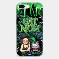 Witchy Vibes For Cat Mom This Halloween - Cat Personalized Custom Clear Phone Case - Halloween Gift For Pet Owners, Pet Lovers -Pawfect House Sale 66c40c0b3e2c8 81855929 2d88 4516 8319 fae52cdfa4c1