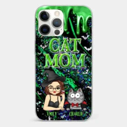 Witchy Vibes For Cat Mom This Halloween - Cat Personalized Custom Clear Phone Case - Halloween Gift For Pet Owners, Pet Lovers -Pawfect House Sale 66c40c179ad15 6b4f90d7 daaa 4306 b70d 4d40b5727f8d
