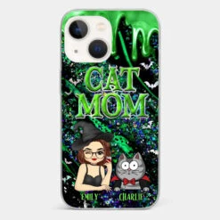 Witchy Vibes For Cat Mom This Halloween - Cat Personalized Custom Clear Phone Case - Halloween Gift For Pet Owners, Pet Lovers -Pawfect House Sale 66c40c1f89180 626400a3 5fe7 4244 a984 a3847fa2a898