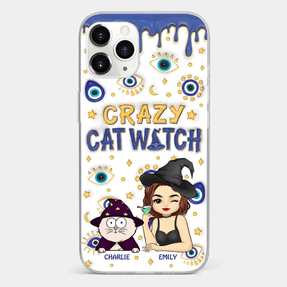 You Can't Scare Me I'm The Crazy Cat Witch - Cat Personalized Custom 3D Inflated Effect Printed Clear Phone Case - Halloween Gift For Pet Owners, Pet Lovers 8 You Can't Scare Me I'm The Crazy Cat Witch - Cat Personalized Custom 3D Inflated Effect Printed Clear Phone Case - Halloween Gift For Pet Owners, Pet Lovers - Image 8