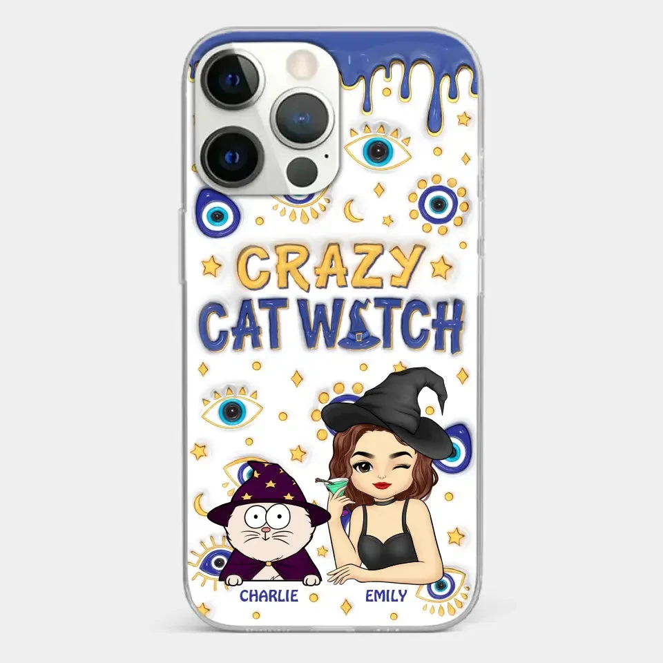 You Can't Scare Me I'm The Crazy Cat Witch - Cat Personalized Custom 3D Inflated Effect Printed Clear Phone Case - Halloween Gift For Pet Owners, Pet Lovers 20 You Can't Scare Me I'm The Crazy Cat Witch - Cat Personalized Custom 3D Inflated Effect Printed Clear Phone Case - Halloween Gift For Pet Owners, Pet Lovers - Image 20