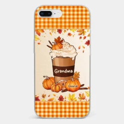 Autumn Fall Is For Cozy Moments With Family And Grandma - Family Personalized Custom Clear Phone Case - Autumn Fall Gift For Grandma -Pawfect House Sale 66c8635cdf342 124599b4 5a39 41d7 a619 16cd1c75af6b