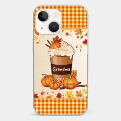 Autumn Fall Is For Cozy Moments With Family And Grandma - Family Personalized Custom Clear Phone Case - Autumn Fall Gift For Grandma -Pawfect House Sale 66c8636c80cbb cfb04c64 0fcd 4f72 a725 6bdcf951d34f