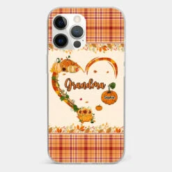 Family Time Is Like A Cozy Pumpkin Patch On A Crisp Autumn Day - Family Personalized Custom Clear Phone Case - Autumn Fall Gift For Grandma -Pawfect House Sale 66ceb327c2a2e 19683ce9 93c0 48e0 bbb7 664e1c39d345