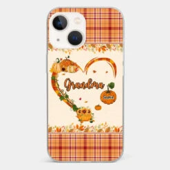 Family Time Is Like A Cozy Pumpkin Patch On A Crisp Autumn Day - Family Personalized Custom Clear Phone Case - Autumn Fall Gift For Grandma -Pawfect House Sale 66ceb327e6b45 fa0da8fc 6433 4be2 bde5 c66fa2a9d76a