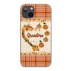 Family Time Is Like A Cozy Pumpkin Patch On A Crisp Autumn Day - Family Personalized Custom Clear Phone Case - Autumn Fall Gift For Grandma
