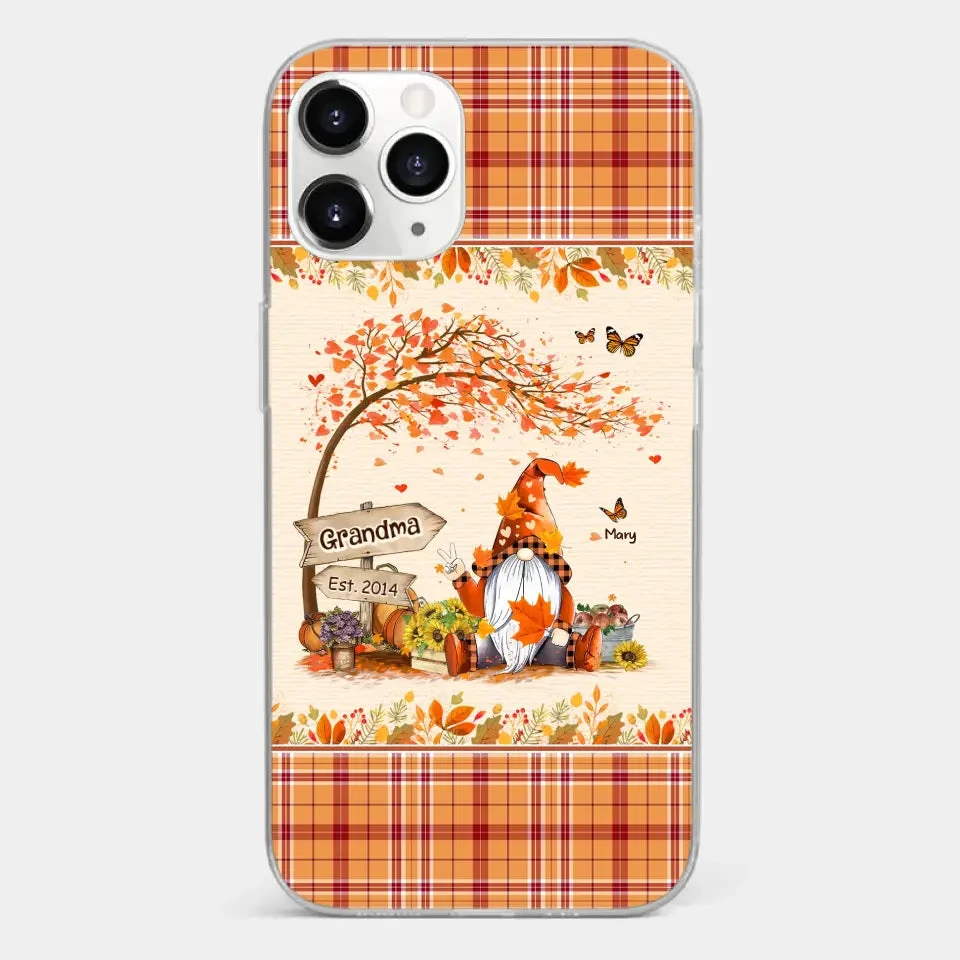 Oh My Gourd I Love Fall - Family Personalized Custom Clear Phone Case - Autumn Fall Gift For Grandma 7 Oh My Gourd I Love Fall - Family Personalized Custom Clear Phone Case - Autumn Fall Gift For Grandma - Image 7