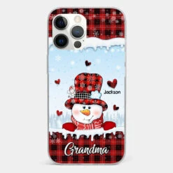 Grandmas Are Snowmen With Hearts That Never Melt - Family Personalized Custom Clear Phone Case - Christmas Gift For Grandma -Pawfect House Sale 66e931a193fbd e616a731 4bc8 4399 8556 f4c3da3c548b