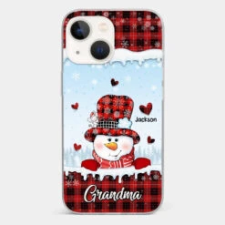 Grandmas Are Snowmen With Hearts That Never Melt - Family Personalized Custom Clear Phone Case - Christmas Gift For Grandma -Pawfect House Sale 66e931aa4a2fc c4e8ce1d a744 49ba 99c9 495ceec07c6e