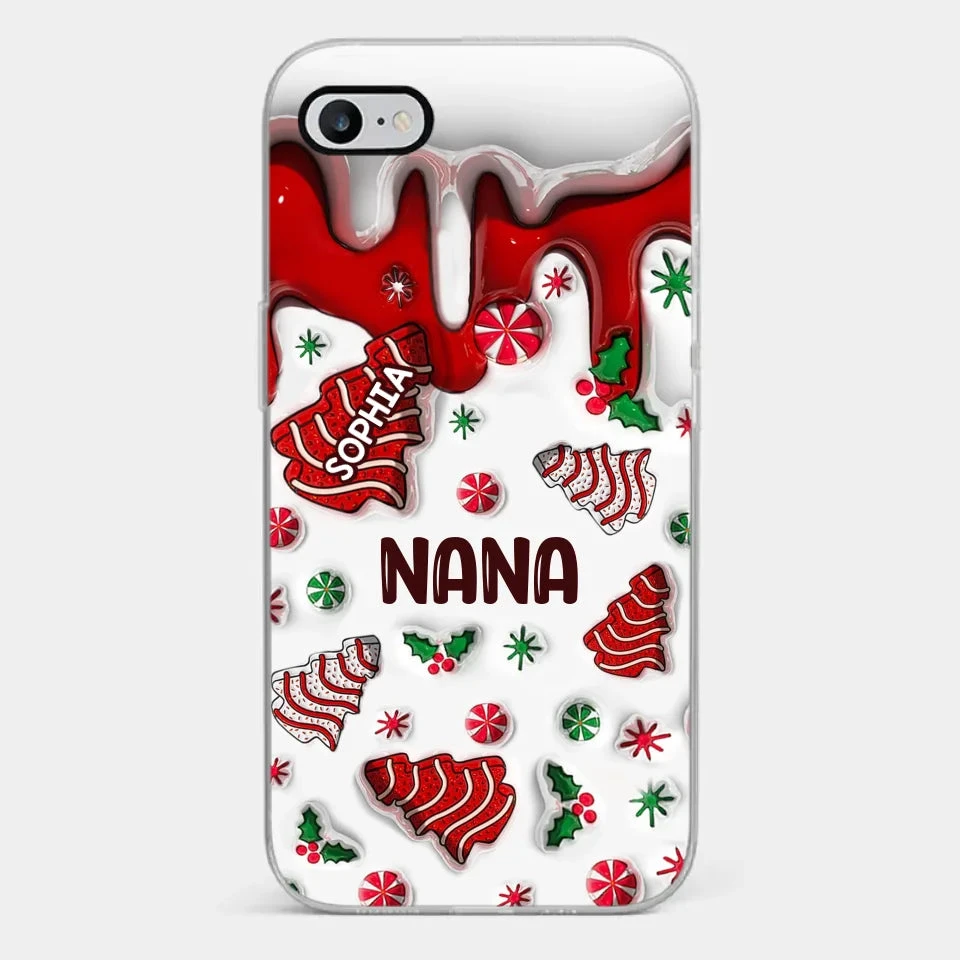 Every Memory With Grandma Is A Treasure - Family Personalized Custom 3D Inflated Effect Printed Clear Phone Case - Christmas Gift For Grandma 2 Every Memory With Grandma Is A Treasure - Family Personalized Custom 3D Inflated Effect Printed Clear Phone Case - Christmas Gift For Grandma - Image 2