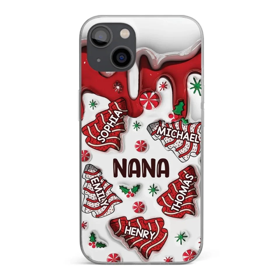 Every Memory With Grandma Is A Treasure - Family Personalized Custom 3D Inflated Effect Printed Clear Phone Case - Christmas Gift For Grandma 1 Every Memory With Grandma Is A Treasure - Family Personalized Custom 3D Inflated Effect Printed Clear Phone Case - Christmas Gift For Grandma