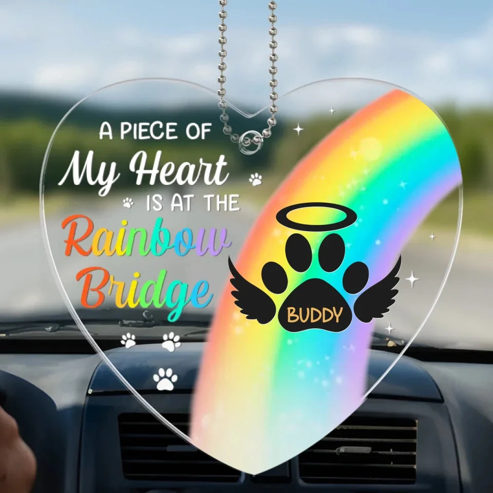 A Warm Memory To Light Up Your Drive - Memorial Personalized Custom Car Ornament - Acrylic Custom Shaped - Sympathy Gift For Pet Owners, Pet Lovers 2 A Warm Memory To Light Up Your Drive - Memorial Personalized Custom Car Ornament - Acrylic Custom Shaped - Sympathy Gift For Pet Owners, Pet Lovers - Image 2