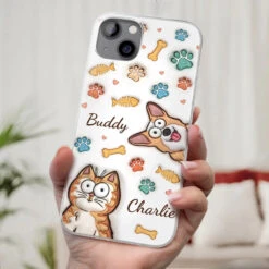 Furry Friends Make Life Brighter - Dog & Cat Personalized Custom 3D Inflated Effect Printed Clear Phone Case - Gift For Pet Owners, Pet Lovers -Pawfect House Sale 66fbc7e6c0b13