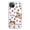 Paws And Enjoy Life - Dog & Cat Personalized Custom 3D Inflated Effect Printed Clear Phone Case - Gift For Pet Owners, Pet Lovers