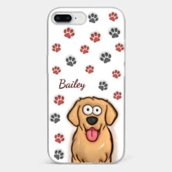 Paws And Enjoy Life - Dog & Cat Personalized Custom 3D Inflated Effect Printed Clear Phone Case - Gift For Pet Owners, Pet Lovers -Pawfect House Sale 66fe7308059cf 44da96b1 cbe8 4759 ba8e dd63ba58ab3c