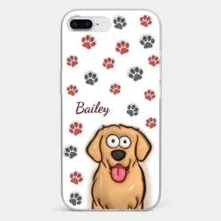 Paws And Enjoy Life - Dog & Cat Personalized Custom 3D Inflated Effect Printed Clear Phone Case - Gift For Pet Owners, Pet Lovers -Pawfect House Sale 66fe7309e9135 15cc6f59 ba72 4e12 b92b 314b5ead887e