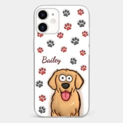 Paws And Enjoy Life - Dog & Cat Personalized Custom 3D Inflated Effect Printed Clear Phone Case - Gift For Pet Owners, Pet Lovers -Pawfect House Sale 66fe730e648c7 1815cddb 031e 4d8c 95eb 747d61369d16