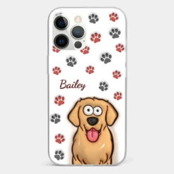 Paws And Enjoy Life - Dog & Cat Personalized Custom 3D Inflated Effect Printed Clear Phone Case - Gift For Pet Owners, Pet Lovers -Pawfect House Sale 66fe730f562ad 4ef4df4a 372a 42bc 915b e983fe796399