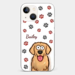 Paws And Enjoy Life - Dog & Cat Personalized Custom 3D Inflated Effect Printed Clear Phone Case - Gift For Pet Owners, Pet Lovers -Pawfect House Sale 66fe7311279b3 7cdbd009 0b77 4690 b354 51b7d0e9ac01