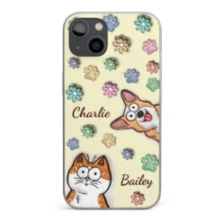My Pet’s Happiness Is My Daily Mission - Dog & Cat Personalized Custom 3D Inflated Effect Printed Clear Phone Case - Gift For Pet Owners, Pet Lovers