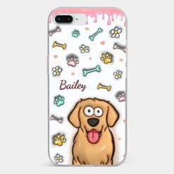 A Pet Mom’s Heart Is A Mosaic Of Paw Prints - Dog & Cat Personalized Custom 3D Inflated Effect Printed Clear Phone Case - Gift For Pet Owners, Pet Lovers -Pawfect House Sale 6703c01455be1 e000b573 c1c8 41bd a1cb 4756fd92a0e2