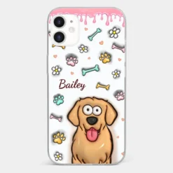 A Pet Mom’s Heart Is A Mosaic Of Paw Prints - Dog & Cat Personalized Custom 3D Inflated Effect Printed Clear Phone Case - Gift For Pet Owners, Pet Lovers -Pawfect House Sale 6703c0155da5b 1022511c 0f9d 4459 9153 4703616dd1ab