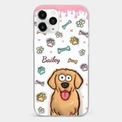 A Pet Mom’s Heart Is A Mosaic Of Paw Prints - Dog & Cat Personalized Custom 3D Inflated Effect Printed Clear Phone Case - Gift For Pet Owners, Pet Lovers -Pawfect House Sale 6703c016912d9 661e1c7d f43a 4c3b 84a4 1142381fcd39