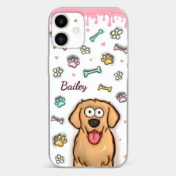 A Pet Mom’s Heart Is A Mosaic Of Paw Prints - Dog & Cat Personalized Custom 3D Inflated Effect Printed Clear Phone Case - Gift For Pet Owners, Pet Lovers -Pawfect House Sale 6703c0190ed02 f59b75fc a70c 4e51 bd4f e13fa398fdf5
