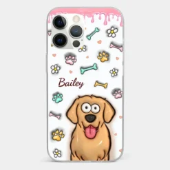 A Pet Mom’s Heart Is A Mosaic Of Paw Prints - Dog & Cat Personalized Custom 3D Inflated Effect Printed Clear Phone Case - Gift For Pet Owners, Pet Lovers -Pawfect House Sale 6703c01b600c7 7028f39c eb86 4913 ae32 945ba4655f6d