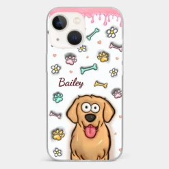 A Pet Mom’s Heart Is A Mosaic Of Paw Prints - Dog & Cat Personalized Custom 3D Inflated Effect Printed Clear Phone Case - Gift For Pet Owners, Pet Lovers -Pawfect House Sale 6703c01df1a48 1dfbfe54 8e00 4207 8386 78c15f2bd2d4