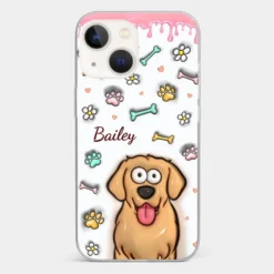 A Pet Mom’s Heart Is A Mosaic Of Paw Prints - Dog & Cat Personalized Custom 3D Inflated Effect Printed Clear Phone Case - Gift For Pet Owners, Pet Lovers -Pawfect House Sale 6703c01f3a0f7 ddda439a 02f6 42e5 9330 581e5bd8f6a0