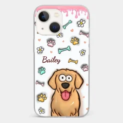 A Pet Mom’s Heart Is A Mosaic Of Paw Prints - Dog & Cat Personalized Custom 3D Inflated Effect Printed Clear Phone Case - Gift For Pet Owners, Pet Lovers -Pawfect House Sale 6703c0250fff1 b3c26e69 cde0 44b4 bded b6246cbc6a53