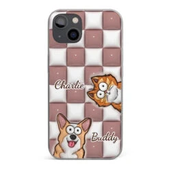 Embracing The Purrfection Of Life - Dog & Cat Personalized Custom 3D Inflated Effect Printed Clear Phone Case - Gift For Pet Owners, Pet Lovers
