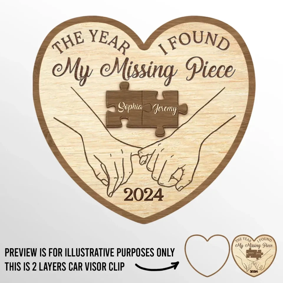 Every Mile Is Magic With You By My Side - Couple Personalized Custom Car Visor Clip - Christmas Gift For Husband Wife, Anniversary 2 Every Mile Is Magic With You By My Side - Couple Personalized Custom Car Visor Clip - Christmas Gift For Husband Wife, Anniversary - Image 2