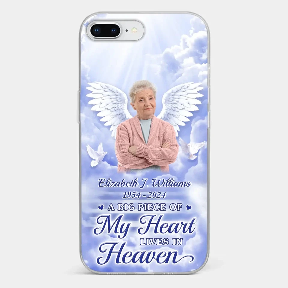 Custom Photo To Live In Hearts We Leave Behind - Memorial Personalized Custom Clear Phone Case - Sympathy Gift For Family Members 3 Custom Photo To Live In Hearts We Leave Behind - Memorial Personalized Custom Clear Phone Case - Sympathy Gift For Family Members - Image 3