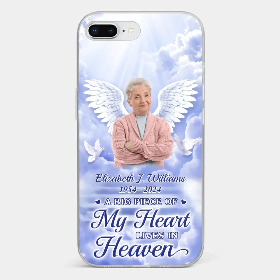 Custom Photo To Live In Hearts We Leave Behind - Memorial Personalized Custom Clear Phone Case - Sympathy Gift For Family Members 5 Custom Photo To Live In Hearts We Leave Behind - Memorial Personalized Custom Clear Phone Case - Sympathy Gift For Family Members - Image 5