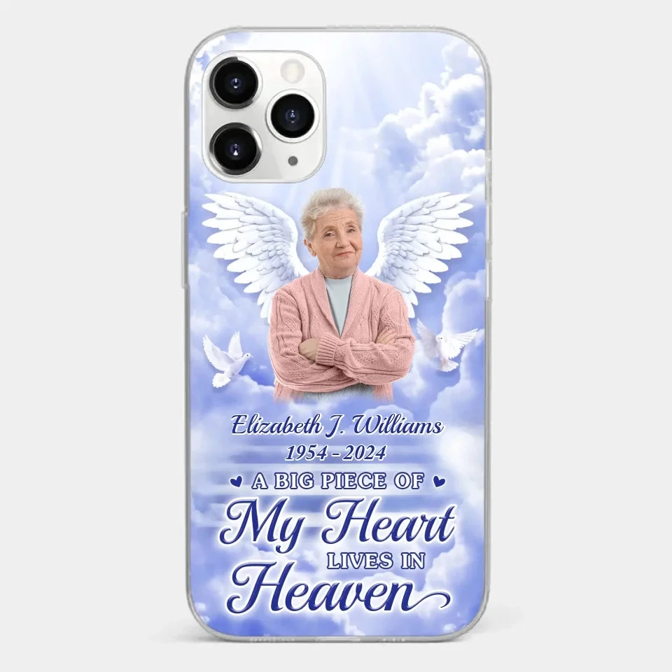 Custom Photo To Live In Hearts We Leave Behind - Memorial Personalized Custom Clear Phone Case - Sympathy Gift For Family Members 8 Custom Photo To Live In Hearts We Leave Behind - Memorial Personalized Custom Clear Phone Case - Sympathy Gift For Family Members - Image 8