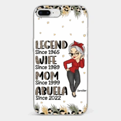 Promoted To Great Grandma - Family Personalized Custom Clear Phone Case - Gift For Mom, Grandma -Pawfect House Sale 6721ff6fe5bbc
