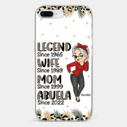 Promoted To Great Grandma - Family Personalized Custom Clear Phone Case - Gift For Mom, Grandma -Pawfect House Sale 6721ff714d41b