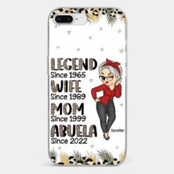 Promoted To Great Grandma - Family Personalized Custom Clear Phone Case - Gift For Mom, Grandma -Pawfect House Sale 6721ff72f05c6