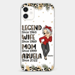 Promoted To Great Grandma - Family Personalized Custom Clear Phone Case - Gift For Mom, Grandma -Pawfect House Sale 6721ff7462d7d