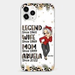 Promoted To Great Grandma - Family Personalized Custom Clear Phone Case - Gift For Mom, Grandma -Pawfect House Sale 6721ff7731094