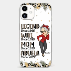 Promoted To Great Grandma - Family Personalized Custom Clear Phone Case - Gift For Mom, Grandma -Pawfect House Sale 6721ff787afe3