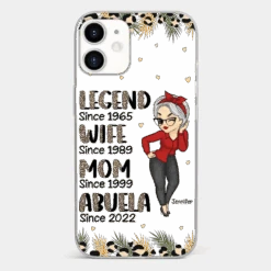 Promoted To Great Grandma - Family Personalized Custom Clear Phone Case - Gift For Mom, Grandma -Pawfect House Sale 6721ff79d0781