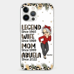 Promoted To Great Grandma - Family Personalized Custom Clear Phone Case - Gift For Mom, Grandma -Pawfect House Sale 6721ff7b2b380