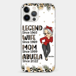 Promoted To Great Grandma - Family Personalized Custom Clear Phone Case - Gift For Mom, Grandma -Pawfect House Sale 6721ff7c9c8f1