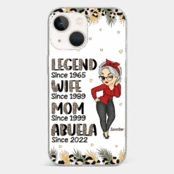Promoted To Great Grandma - Family Personalized Custom Clear Phone Case - Gift For Mom, Grandma -Pawfect House Sale 6721ff7dddd5e